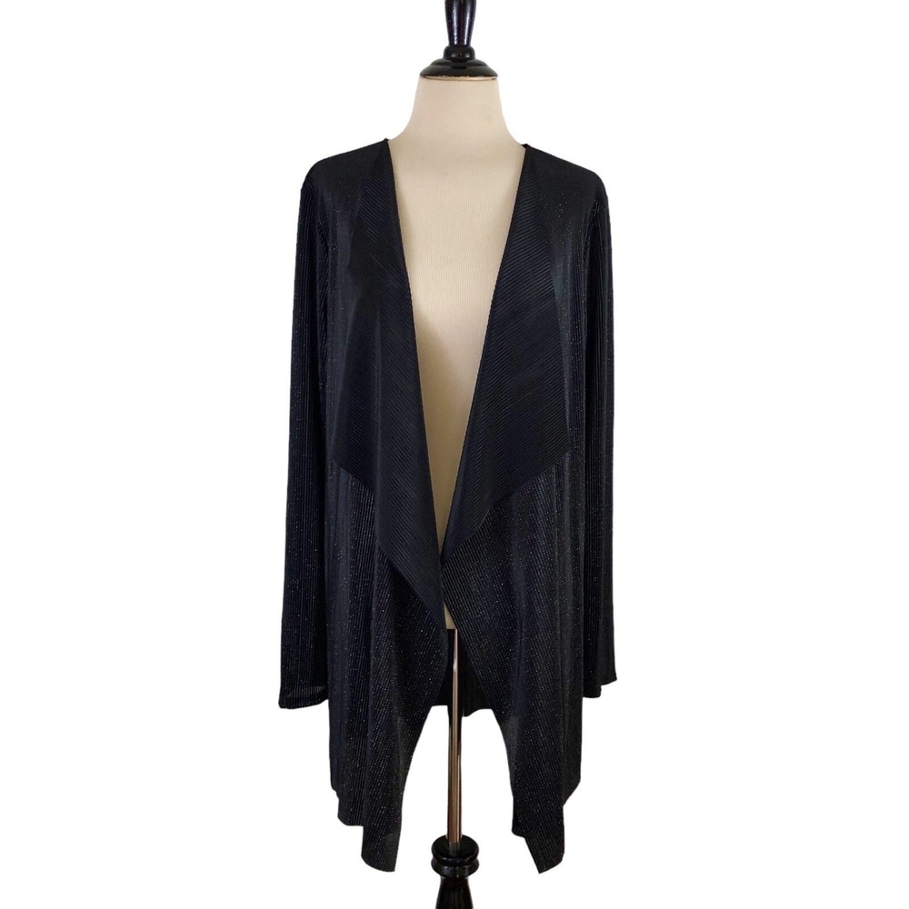 VOICE OF CALIFORNIA Cardigan JACKET M Black Witchy Whimsigoth Glam Asymmetrical